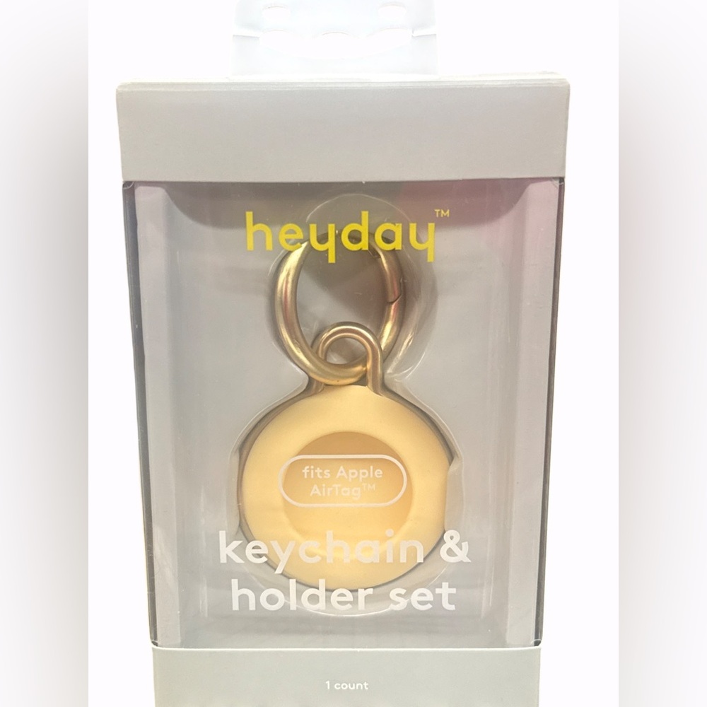 Heyday Silicone Apple Airtag Holder & Keychain - Mist Yellow - Free SHIP 🛳️ 
New